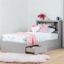 Little smileys white twin kids storage bed. South Shore Furniture Vito Mates Bed With 3 Drawers Soft Gray Twin 10236 Rona