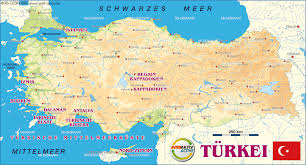 Am mittelmeer und ermöglicht mit hilfe der interaktiven kartenfunktionen die erkundung dieser region. Karte Von Turkei Land Staat Welt Atlas De