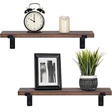 Instantly update your bedroom with our modern bohemian pipe king bed. Mkono Floating Shelves Wall Mounted Rustic Wood Wall Shelves Modern Storage Shelving With L Brackets For Home Decor Bathroom Bedroom Living Room Kitchen Office Set Of 2 Brown Medium Pricepulse