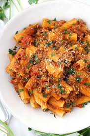 pasta with bolognese sauce