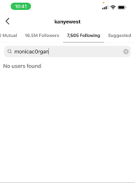 Ye unfollowed Monica Corgan on Instagram : rWestSubEver