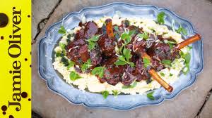 Add the stock and bring to a boil. Slow Cooked Lamb Shanks Jamie Oliver Youtube