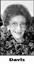 MARY DAVIS Obituary (1929