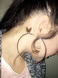 Pin By Marybeth Vernon On Tattoos And Piercings Neck Tattoos Women Butterfly Tattoo Tattoos