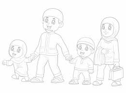 Keluarga ayah ibu anak gadis bayi putri orang tua orang orang cinta. Gambar Mewarnai Keluarga Lengkap Dengan Contoh Warnanya