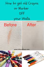 How To Clean Old Marker Or Crayon Off Your Walls Milk And Hugs