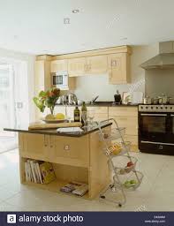 vegetables in tiered metal storage