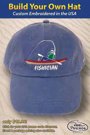 Kayak Fishing Hat Fishing Hat Embroidered Fish Hats