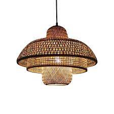 Amazon Com Gaoliqin Retro Creative Bamboo Pendant Lights Dining Room Tea House Art Chandelier Southeast Asi Retro Lighting Fixture Pendant Light Bamboo Light