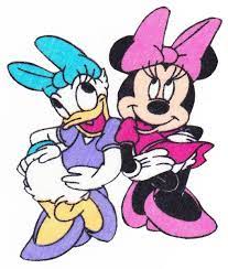 In this video, minnie mouse and daisy learn colors and play with paints. Disney Minnie Mouse Daisy Duck Fabric Applique Character Iron Daisy Duck Minnie Mouse Minnie Mouse And Daisy Duck