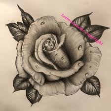 Black And Grey Rose Tattoo Design Rosetattoo Tattooflower Flowertattoo Tattoorose Realisticrose White Flower Tattoos Black Rose Tattoo Meaning Rose Tattoo