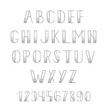 Cara membuat tulisan 3d coreldraw. Black Alphabet Letters And Numbers Set Abc For Vector By Killgara On Vectorstock Lettering Alphabet Hand Lettering Alphabet Lettering Alphabet Fonts