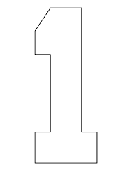 Check spelling or type a new query. Number 1 Template Printable Pdf Download