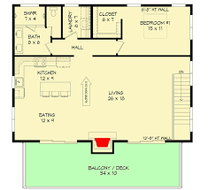 Plan 68648vr 3 Car Garage Apartment With 2 Drive Through Bays Garage Apartments Garage Apartment Plans Single Garage Door