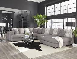 This double chaise sectional features an inner width of 25 inches. Garrett Sterling 3 Pc Sectional Cleo S Furniture