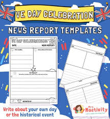Design and create your newspaper using customizable templates. Ve Day Celebration Newspaper Report Template Primary Teaching Resources