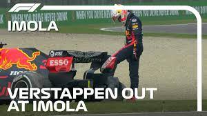 First of all i have to say i am very sorry for max because he had a tremendous race, perez said. Verstappen Crashes Out Of Podium Position After Right Rear Failure 2020 Emilia Romagna Grand Prix Youtube