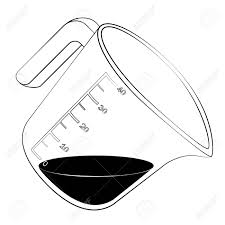 black outline vector measuring cup on white background royalty free cliparts vectors and stock illustration image 25305161 black outline vector measuring cup on white background