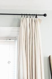 Shop decorative curtain rods and drapery hardware for creating fabulous window treatments including decorative curtain rod rings, finials and brackets at. Diy Drop Cloth Curtains 2 Ways Micheala Diane Designs