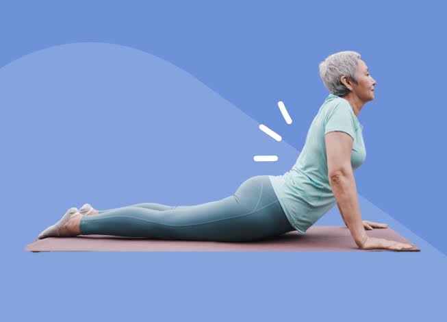 Prone press-up lumbar extension, AI generated