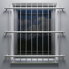 Fenstergitter Aus Edelstahl Vor Der Fensterlaibung Fenstergitter Fenstergitter Einbruchschutz Gitter