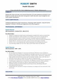 27.10.2021 · an important discussion on breast cancer awareness month with courtney mccallen, a public health educator with the county for 17 years. Health Educator Resume Samples Qwikresume