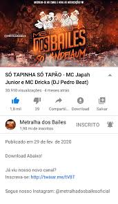Click start and download the file from converted video metralha dos bailes to your phone or computer once the conversion process is completed. Mc Japah Junior Posts Facebook
