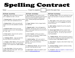 Spelling Contract