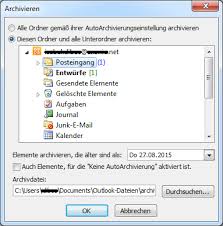 Maybe you would like to learn more about one of these? Ordnung Schaffen Outlook E Mails Archivieren Outlook Blog