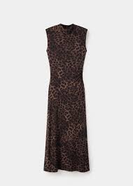 Vestido entallado leopardo