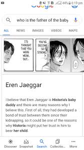 Why Was It Implied That Eren Is The Father Of Historia'S Child And How  Would That Play Out If It Was True? - Quora