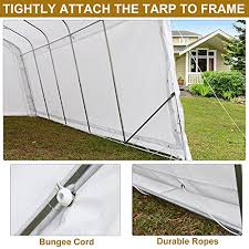 Available in 10 and 12 foot widths and up to 30 feet in length. Tentking 2021 Upgraded 11x20ft Heavy Duty Carport With 12 Legs Portable Garage With Reinforced Metal Frame And Extra Thick 230g Pe Ripstop Cover Car Canopy Shelter For Garden Storage Pricepulse