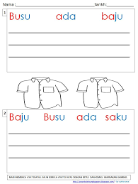 Langkah Pertama Diprasekolah Lembaran Kerja Membaca Mengeja Menulis Mewarna