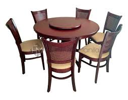 If you want to buy wooden dining table online you should know that almost all dining wooden dining table sets are made with keekar wood. Kf4030 Dining Set With Lazy Susan Furniture Manila