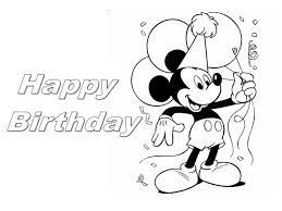 Nowadays, they apply the mickey mouse coloring pages ideas for. Happy Birthday Mickey Mouse Coloring Page Color Luna