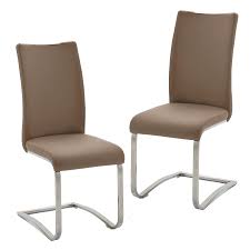 (md) stuhl / holzstuhl weiß massiv statt 199€. Mca Furniture 2er Set Leder Schwingstuhl Arco Ii Bezug Cappuccino