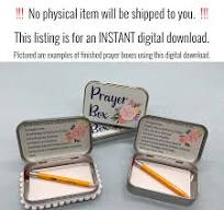DIY Prayer Box Printable - Our Father & Lord's Prayer Craft Kit