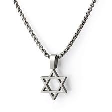 White gold plated 925 sterling silver polished shiny big large star of david pendant necklace silver jewelry for mens boys, with 20 inch durable lobster clasp rolo chains 4.6 out of 5 stars 39 $58.99 $ 58. Titanium Star Of David Necklace Titaniumstyle Com