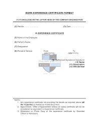 Work Experience Certificate Templates At Allbusinesstemplates Com