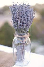 Vase With Lavender Diy Mason Jar Flower Arrangements Mason Jar Flowers Rustic Mason Jars