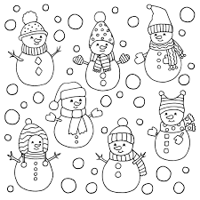 Snowman Coloring Pages For Kids Adults Printable Sheet Photo Ideas Approachingtheelephant