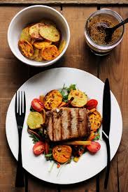 Food Thunfischsteak Rezept Karotten Salat Rezepte