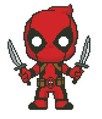 Deadpool Chibi Deadpool Chibi Pixel Art Pattern Pixel Art