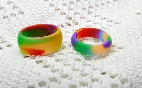 Pin On Silicone Wedding Sport Band Ring Mixed Colors