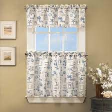 Maybe you would like to learn more about one of these? By The Sea Printed Ocean Beach Images Kitchen Curtains 24 36 Tier Pair Or 12 Valance Walmart Com Walmart Com