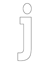 Typically upper case letters are. Printable Lowercase Letter J Template