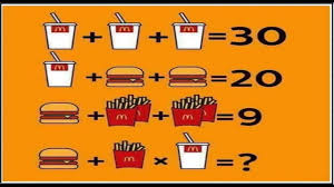Worksheets include matching menu items with prices. Mcdonalds Math Problem Drink Drink Fry Burger Facebook Twitter Riddle Mathgotserved Youtube