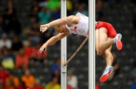 Ej obiena at the stands after an attempt in the men's pole vault qualification. Valentin Lavillenie Piotr Lisek Armand Duplantis Piotr Lisek Photos Zimbio