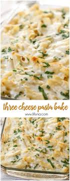 Three Cheese Easy Pasta Bake Recipe Lil Luna Recipe Baked Pasta Recipes Recipes Easy Pasta