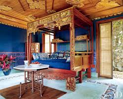 Interior design by lori steeves of simply home decorating. Blue And Gold Decoration Inspiration London Bali And Tuscany Architectural Digest